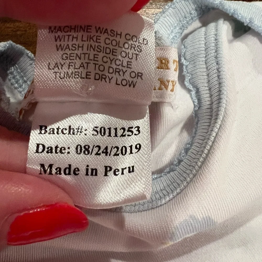 Beaufort Bonnet Co. infant gown, Easter, 0-3 months, newborn, snaps, bunnies